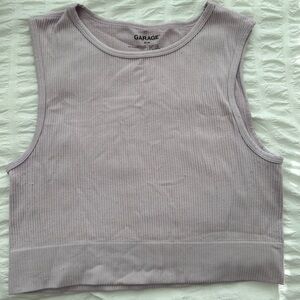 Garage Women's Light Gray Ribbed Tank Top